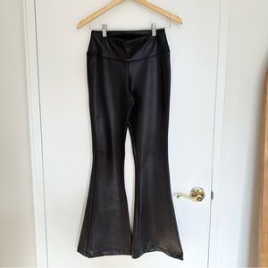 Black Bodycon High Waisted Slim Fit Flare Leggings